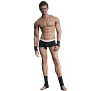 HiPlay TBLeague 1/6 Corps Masculin Musclé sans Couture Physique Athlétique Construction M33 Peau Bronzée Figurines Action Corps