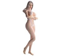 HiPlay TBLeague Seamless Eropean & Proportions Female Body Type Pale-Skined S52 Large Bust with Head Sculpt Detachable Feet 1/6 Scale Action Figure Body