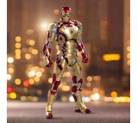 HiPlay ZD Toys Anniversary Series Collectible Figure Full Set: Non-Luminous Version: Iron Hero MK42 (1906-42), 1:10 Scale Miniature Action Figurine BFGGTXMK42