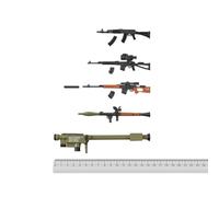 HiPlay ZYTOYS, Painted Version Series 2 Weapon Pack Wooden Color ZY6002A, 1/12 Scale Accessory for 6 inch Collectible Figure