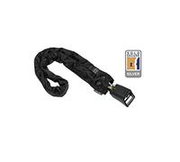 Hiplok Home Silver, Antivol à chaîne, Unisex, All Black, Périmètre de Fermeture de 120 cm