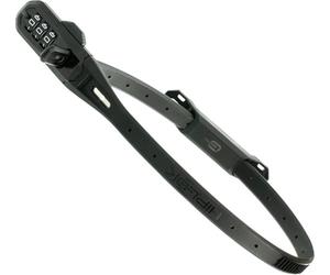 Hiplok Z-Lok Combo, serrure d attache de sécurité w mount Noir Noir