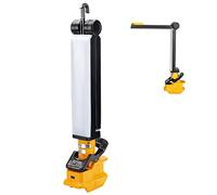 Hipoke 18V Lampe de travail sans fil à LED Lampe de camping Compatible avec Dewalt 18V la batterie au lithium lampe clip avec port USB pour l'entretien automobile Éclairage de grenier de camping