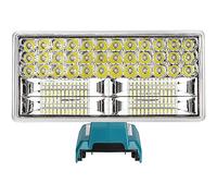 Hipoke Lampe de travail 4200 lm compatible MaKita 18 V/20 V BL1860B/BL1850B/BL1840, portable, 9 en 40 W, lampe de poche extérieure avec port USB de charge