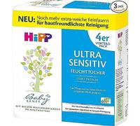 HiPP Babysanft Lingettes Ultra Sensitive, blanc, lot de 3 (4x52)