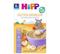 HiPP Bio Baby Bircher Müesli 250 g, à partir de 6 mois, avec de précieuses céréales complètes, sans sucre ajouté, flocons d'avoine particulièrement délicats, petit-déjeuner facile à digérer pour