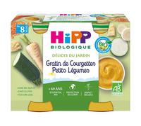HiPP - Délices du Jardin - Gratin de Courgettes Petits Légumes Dès 8 Mois - Pots - 2x190 g