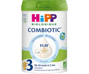 HIPP Biologique 3 Combiotic FLM Lait De Croissance Bébés De 10 Mois À 3 Ans 800g