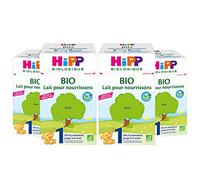 Hipp Biologique Lait 1 pour Nourrissons Bio 600 g - Lot de 4