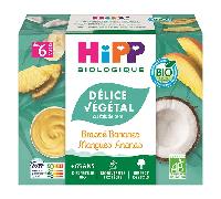 Hipp Brassé Végétal Bananes Mangues Ananas 4x100g