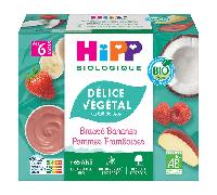 Hipp Brassé Végétal Pommes Bananes Framboises 4x100g