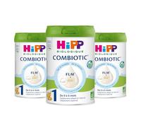 HiPP - Combiotic FLM - Lait 1 Pour Nourrissons - Boîte - 3x800g - BIOLOGIQUE