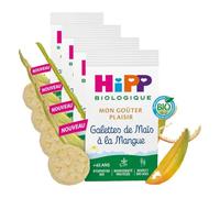 HiPP - Galette de Maïs à la Mangue Mon Goûter Plaisir - Sachet de 23g BIOLOGIQUE (Lot de 4)