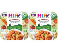 HiPP - La Mamma - Tortellini Tomates Poulet Origan - Assiette de 250g (Lot de 2)