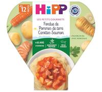HiPP - Les Petits Gourmets - Fondue de PdT Carottes Saumon - Assiette - 230g