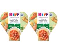 HiPP - Les Petits Gourmets - Fondue de PdT Carottes Saumon - Assiette - 230g (Lot de 2)