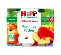 HiPP - Petit pot Fruits : Pommes-Pêches - dès 4 mois