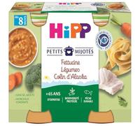 HiPP Petits Mijotés Fettucine Légumes Colin D'Alaska Dès 8 Mois Pots 2x190g