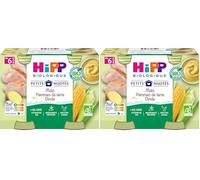 HiPP - Petits Mijotés - Maïs Pommes de Terre Dinde - Pots 2 x 190 g - BIOLOGIQUE (Lot de 2)