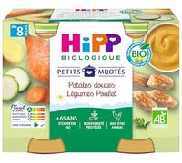 HiPP - Petits Mijotés - Patates Douces Légumes Poulet - Pots 2 x 190 g