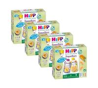 HiPP - Smoothies - Multipack 2 variétés dès 8 Mois - Gourdes - 8x90g - Lot de 4 - BIOLOGIQUE