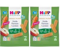 HiPP - Sticks Pommes Carottes Crousti' Plaisir - Sachet de 30g BIOLOGIQUE (Lot de 2)