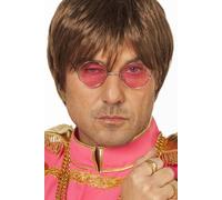 Hippie Brille rosa Farbe : silber