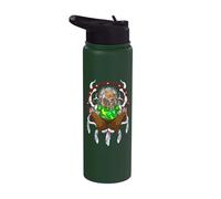 Hippie Chien Attrape-Rêves Loup Esprit Animal Psychédélique Art Stainless Steel Insulated Water Bottle