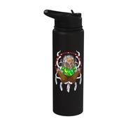 Hippie Chien Attrape-Rêves Loup Esprit Animal Psychédélique Art Stainless Steel Insulated Water Bottle