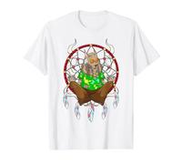 Hippie Chien Attrape-Rêves Loup Esprit Animal Psychédélique Art T-Shirt Graphique avec Valeur