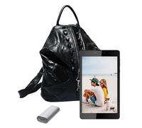 Hippie | Cuir Léger Pour Le Travail Et L'université,Sac D'école De Mode, Sac Anti-Vol Pour Étudiants, Journée Décontractée, Noir, verwijzen naar de beschrijving, Unisexe