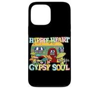 Hippie Cœur Gypsy Soul Rétro Camper Champignon Floral Coque pour iPhone 13 Pro Max