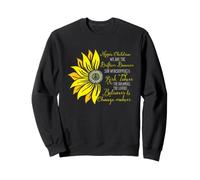 Hippie Enfants Tournesol Peace Citation Dreamer Boho Vibe Sweatshirt