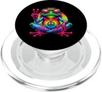 Hippie ère Grenouille Batik tie Dye années 60 70 Fleurs Vintage PopSockets PopGrip pour MagSafe
