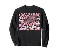 Hippie Flower Power Kawaii Fleurs Floral Rose Cottagecore Sweatshirt