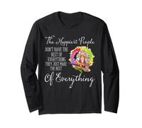 Hippie Happy People Citation Peace Sunflower Vibe Manche Longue