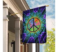 Hippie Juste Un Petit Quelque Chose Pour Égayer Votre Journée Drapeaux De Vacances Coupe-Vent Et Étancheune Drapeaux De Pirate Drôle Drapeau De Décoration Décoration Pour Balcon Pelouse Porche S