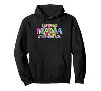 Hippie Mama Tie Dye Signe de Paix Good Mama Boho Vibe Sweat à Capuche