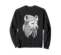 Hippie Peace Animal Reggae Rasta Hyène Sweatshirt