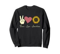 Hippie Peace Love Sunshine Tie-Dye Tournesol Boho Vibe Sweatshirt