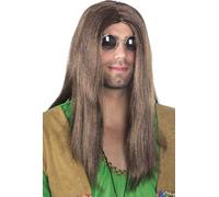 Hippie - perruque de costume pour le carnaval et Halloween