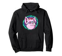 Hippie Pig Tie Dye Peace Animal Lover Groovy Farm Vibe Sweat à Capuche