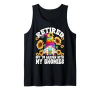 Hippie Retirement GNOME Mom Women Sunflower Hippie Grandma Débardeur