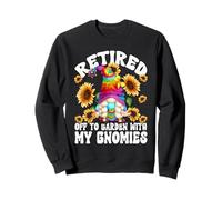 Hippie Retirement GNOME Mom Women Sunflower Hippie Grandma Sweatshirt