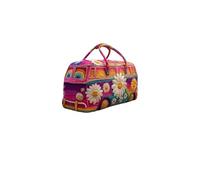 Hippie Van Quilted Travel Bag - Bohemian Weekend Bag with Adjustable Shoulder Strap, Retro Style Travel Bags for Women, Ideal for Short Stays