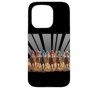 Hippique Jockeys Art, Santa Anita Del Mar, Pur-Sang Coque pour iPhone 15 Pro