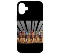 Hippique Jockeys Art, Santa Anita Del Mar, Pur-Sang Coque pour iPhone 16 Plus