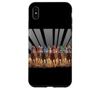 Hippique Jockeys Art, Santa Anita Del Mar, Pur-Sang Coque pour iPhone XS Max