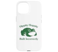 Hippity Hoppity Built Incorrectly Funny Frog Silly Graphic Coque pour iPhone 15