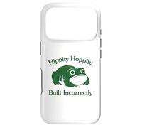 Hippity Hoppity Built Incorrectly Funny Frog Silly Graphic Coque pour iPhone 17 Pro